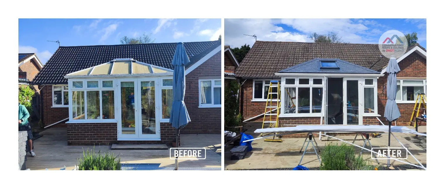 Tiled conservatory roof 2Hot2Cold Replacement Conservatory Roof