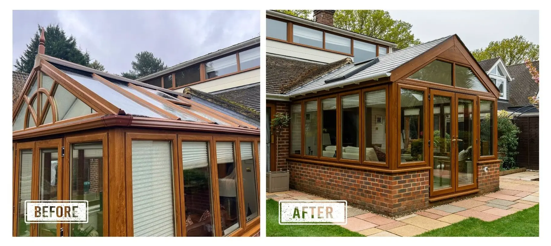 Replacement conservatory roof 
